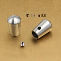 BONJEAN04不锈钢阳台楼梯扶手护栏五金配件拉丝封口接头圆钢棒连接配件 拉丝封口10.5mm