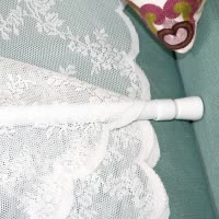 窗帘免安装打孔伸缩杆 卫生间浴室浴帘杆套装 撑杆晾衣挂衣杆房间 三维工匠 85cm-150cm浴杆