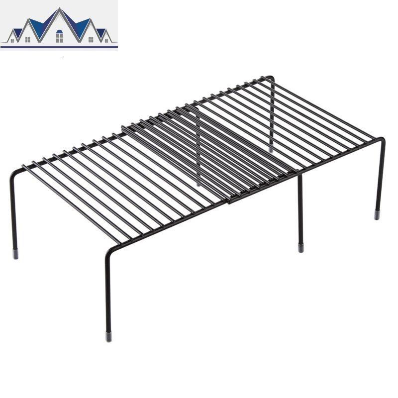 可伸缩铁艺厨房置物架橱柜碗碟架厨具沥水收纳架调味品整理架子 三维工匠