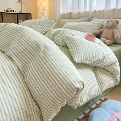 床上四件套100全棉纯棉2026新款床单被套三件套床品床笠4