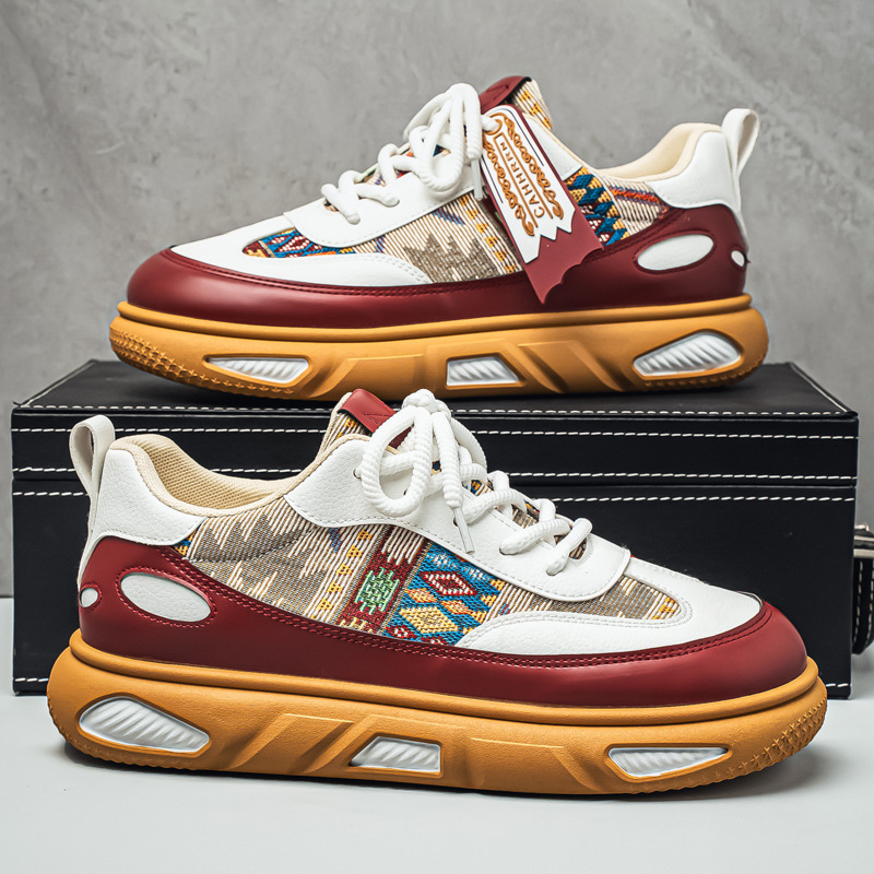 2026新款时尚休闲板鞋男鞋春季运动防滑耐磨青年舒适轻便百搭潮鞋