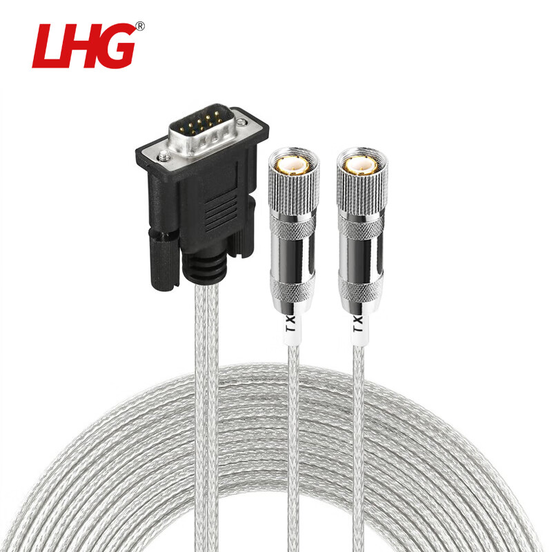 利合光电(LHG)E1线缆DB9针串口转2*L9两兆头2M路由器模块测试线 2米