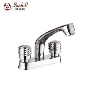 三晓全铜主体双把冷热面盆龙头SX-17096 个