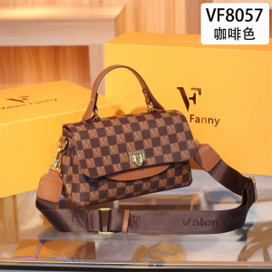 MKJ欧美时尚百搭vf棋盘格盒子小方包包女2023新款老花箱子单肩手提斜挎包