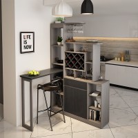 吧台桌北欧折叠家用鞋柜一体客厅隔断柜双面酒柜现代简约玄关柜