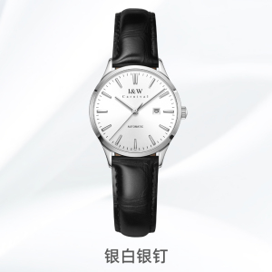 瑞士手表爱沃驰I&W CARNIVAL自动机械表女表原装进口机芯时尚防水真皮带简约女士气质腕表8509