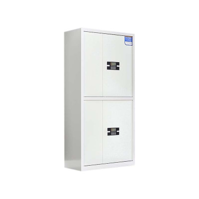 乙壬保密柜财务档案柜文件柜办公室资料储物柜保险柜电子密码国保锁通双节白色-电子密码锁