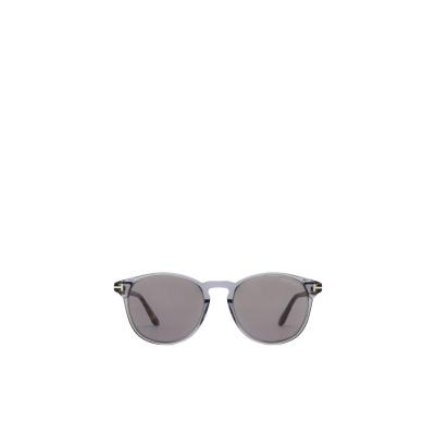 汤姆福特(Tom Ford)几何框太阳镜男弧形镜腿有色镜片醋酸盐框户外 灰色