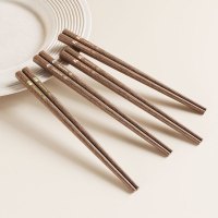 味家儿童彩绘鸡翅木筷子