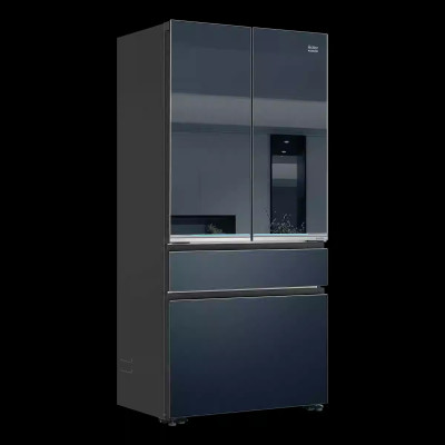 海尔多门冰箱 BCD-571WGHFD2BB6U1 571升 自动除霜 钢化玻璃面板 一级能耗 独嵌两用 无界蓝设计