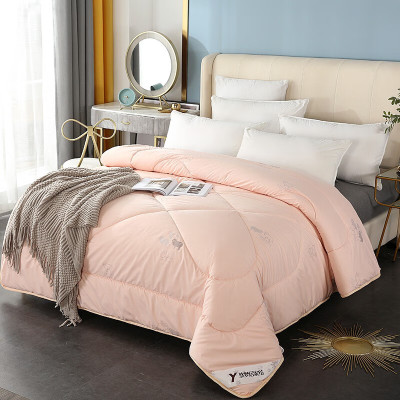 悠梦嘉居 澳兰纯羊毛被保暖被冬被无异味 100%优质水洗羊毛 200*230cm 粉色 YB8-080