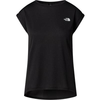 户外女装速干圆领露营T恤闪干科技前幅拼接宽松袖