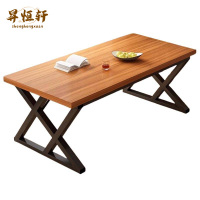 家用小户型餐桌简约现代出租房用饭桌餐饮店专用长方形餐桌洽谈桌办公桌100*60*75cm 张