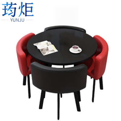 荺炬洽谈桌1桌4椅80cm套