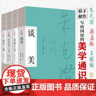 正版 美学四书全4册 朱光潜谈美宗白华美学通识课二十讲王国维美学三境梁启超美的生活联手献作写给国民的美学通识课古典文