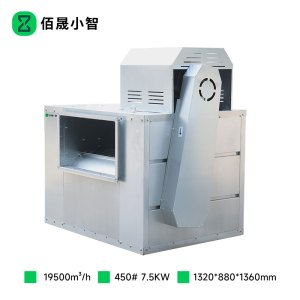 佰晟小智 强力静音排烟风机高压风柜 GTE005DF 高压风柜450#7.5KW