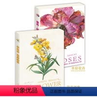 花卉明信片二套组合装 [正版]花卉合集明信片水彩油画临摹卡片高清画作文创留言卡油画作品唯美文艺小清新精美卡片创意礼物世界