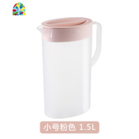 大容量带盖冷水壶 家用装凉白开水果汁凉茶塑料耐摔可高温凉水壶 FENGHOU 白色小号
