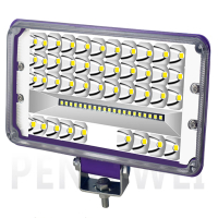 汽车照明 大货LED射灯 5寸方48珠黄白散光