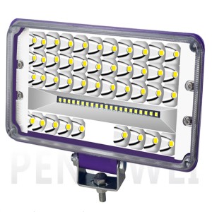汽车照明 大货LED射灯 5寸方48珠黄白散光