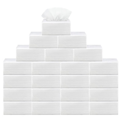 WY6036 纸巾抽纸餐巾纸饭店酒店宾馆用纸3层100包整箱原生木浆餐巾纸