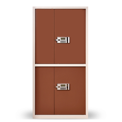 全简家具文件柜密码柜大型电子保密柜套通双节咖啡色