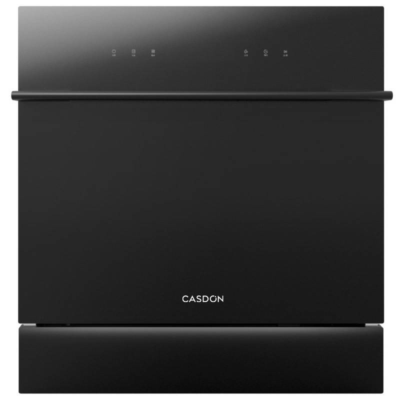 凯度CASDON KD1301DJR-GD6 10-13套顶开式洗碗机嵌入式触控不锈钢面板强力风干烘干