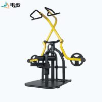 韦步商用剪刀高位下拉训练器多功能分动式双轨交叉坐姿高拉健身房专用(剪刀高位下拉训练器裸机+80KG杠铃片)