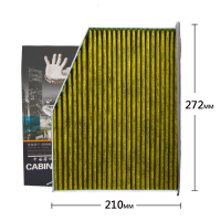 昊之鹰 奥迪空调滤清器 防霾防PM2.5活性炭空调滤芯 奥迪Q3 09-13奥迪A3 08-15奥迪TT 空调滤芯空调格