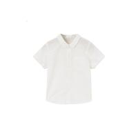 [1件5折价:69.5]moomoo童装男童衬衫夏季新款纯色洋气简约男婴童纯色梭织衬衫