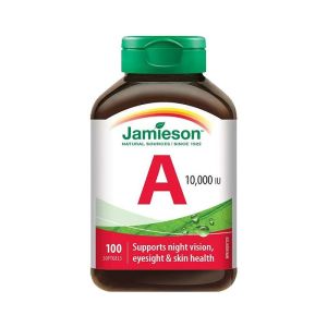 加拿大Jamieson健美生高含量维生素A胶囊100粒天然萃取 10000IU活性高 膳食营养补充剂