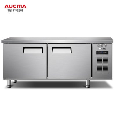 澳柯玛(AUCMA) 展示柜 HC-18X8G 工程款工作台全冷藏展示柜保鲜平冷厨房不锈钢1.8米长0.8米宽