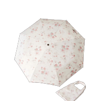 华夏盛锦(HUAXIASHENGJIN) 小清新花伞晴雨两用遮阳伞女防紫外线雨伞ins小众折叠防晒太阳伞 个