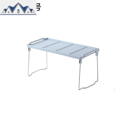 可叠加落地置物架调料架桌面多功能家用可折叠收纳架塑料杂物架 三维工匠