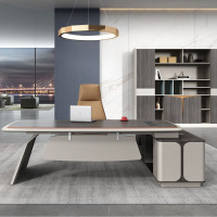 幻窕 CA199 老板主管经理高档办公桌椅组合