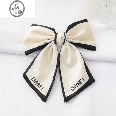 JiMi2022新款蝴蝶结发夹后脑勺网红ins气质少女发饰头饰时尚复古顶夹