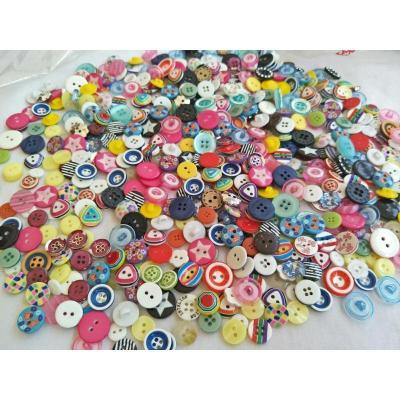 家柏饰(CORATED)300颗 衬衫扣子 树脂画扣 宝宝衣服纽扣 童装纽扣