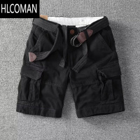 HLCOMAN工装短裤男日系夏季新款潮牌五分裤复古宽松直筒多口袋休闲中裤男