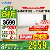 海尔(Haier)空调净省电2匹新一级能效省电壁挂式卧室空调挂机 KFR-48GW/E1-1