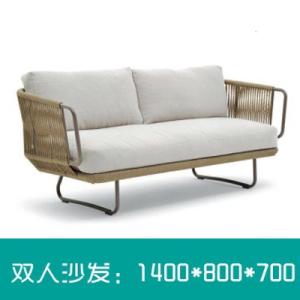 森美人户外藤编沙发简约休闲藤椅沙发组合防水家具茶几花园庭院客厅藤制