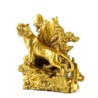 家柏饰(CORATED)铜老虎摆件 虎啸山林客厅桌面装饰品家居工艺品