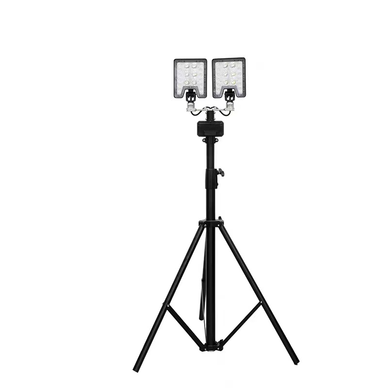华燏 HY-1057 18.5V 2×60W IP65 光源类别LED 锂电池供电 光源色温5700k白光 多功能照明装置 (计价单位:台) 黑色