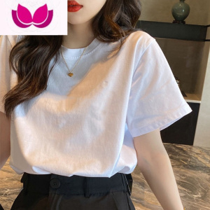 七斓甜美天蓝色短袖t恤女夏季2023新款oversize上衣服简约体恤潮