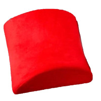 汉司家纺 云托腰靠 靠垫 32*31*10cm 热情红 (计价单位:个)