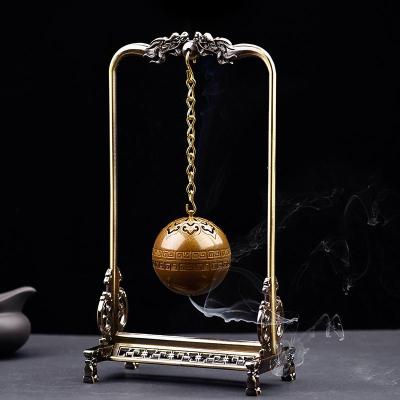 闪电客倒流香炉家用仿古香薰炉创意茶道檀香盘香炉摆件如意香薰球