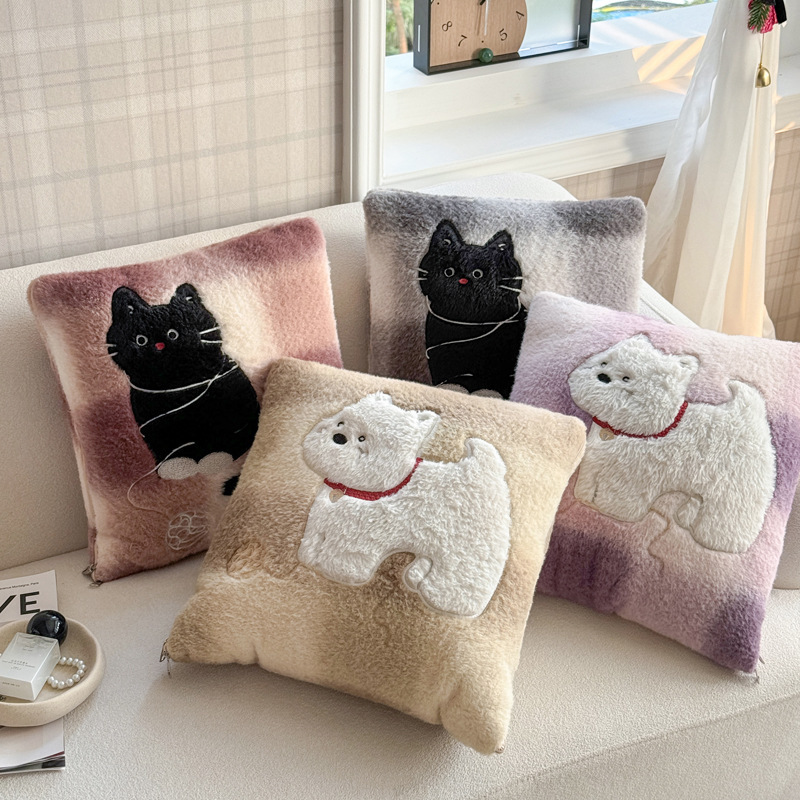 新款牛奶绒卡通抱枕被两用二合一可收纳午睡车载美拉德空调靠垫被