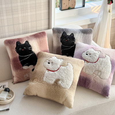 新款牛奶绒卡通抱枕被两用二合一可收纳午睡车载美拉德空调靠垫被