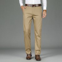 金盾(KIN DON)秋冬季休闲裤男裤新款百搭黑色灰色蓝色卡其色休闲长裤男冰丝韩版商务直筒西裤