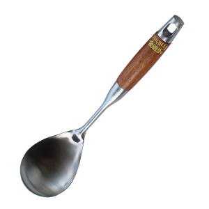 金迪乐304不锈钢花梨木家用炒菜铲勺