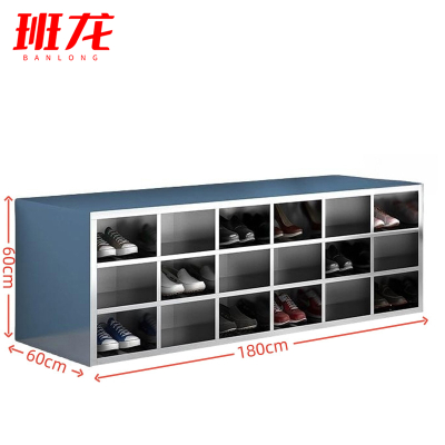 班龙不锈钢鞋柜双面36格个